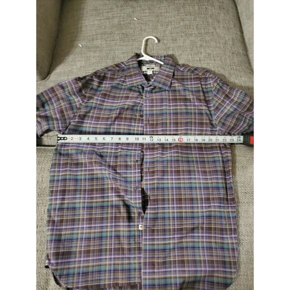 Joseph Abboud Men’s XL Plaid Button-Up Shirt Multicolor Men’s Wearhouse - Picture 4 of 5